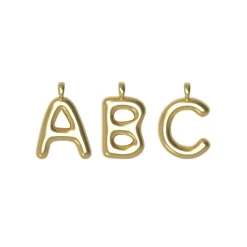 Josephine Halssmykker>Anheng, Letter Charm small forgylt