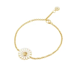 Georg Jensen Emaljesmykker|Armbånd>Armbånd, Daisy enkel forgylt sølv