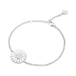 Georg Jensen Emaljesmykker|Armbånd>Armbånd, Daisy enkel hvit