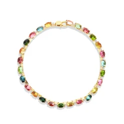 Nanis Armbånd>Armbånd, Dancing In The Rain Tourmalines - Miks Turmalin