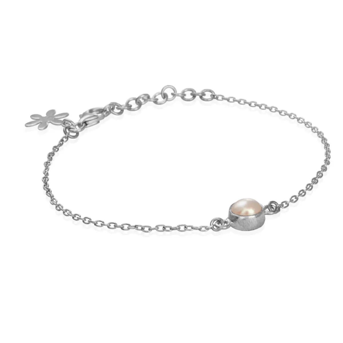 Susanne Friis Bjørner Armbånd>Armbånd, Ferskvannsperle 8 mm sølv