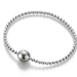 Gellner Armbånd>Armbånd, Flex Tahitiperle 9-11 mm