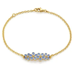 Flora Emaljesmykker|Armbånd>Armbånd, Forglemmegei