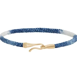 OLE LYNGGAARD COPENHAGEN Herre|Armbånd>Armbånd, Life Blue Jeans gult gull