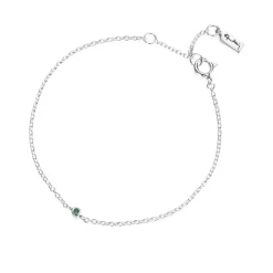 Efva Attling Armbånd>Armbånd, Micro Blink Grønn Smaragd