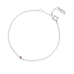 Efva Attling Armbånd>Armbånd, Micro Blink Rosa Safir