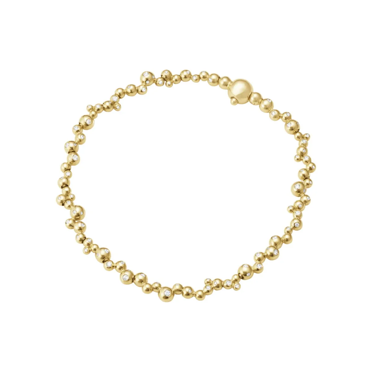Georg Jensen Armbånd>Armbånd, Moonlight Grapes 0,43 ct gult gull