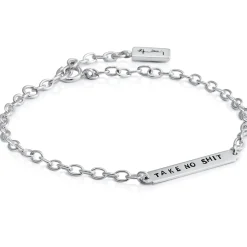 Efva Attling Armbånd>Armbånd, Power Plates Bracelet - Take No Shit