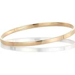 David-Andersen Armbånd>Armring, Flat massiv 4 mm