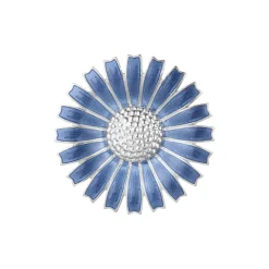 Georg Jensen Brosjer|Emaljesmykker>Brosje, Daisy blå