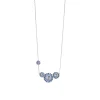 Georg Jensen Emaljesmykker|Halssmykker>Kjede, Daisy blå - 4 blomster