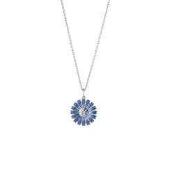 Georg Jensen Emaljesmykker|Halssmykker>Kjede, Daisy enkel blå