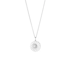 Georg Jensen Emaljesmykker|Halssmykker>Kjede, Daisy enkel hvit