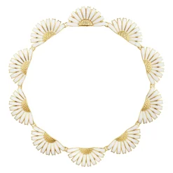 Georg Jensen Emaljesmykker>Kjede, Daisy Statement Collier forgylt sølv