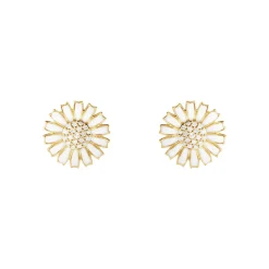 Georg Jensen Emaljesmykker|Ørepynt>Ørepynt, Daisy 11 mm forgylt sølv med diamanter 2025
