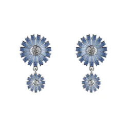 Georg Jensen Emaljesmykker|Ørepynt>Ørepynt, Daisy dobbel blå