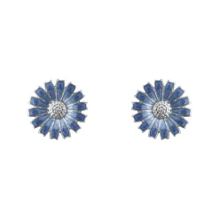 Georg Jensen Emaljesmykker|Ørepynt>Ørepynt, Daisy enkel blå