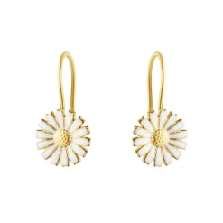 Georg Jensen Emaljesmykker|Ørepynt>Ørepynt, Daisy hengende forgylt sølv 2025