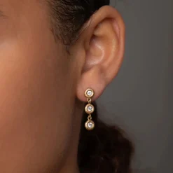 Dulong Ørepynt>Ørepynt, Glory Trio 0,24 ct