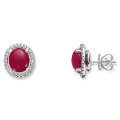 David-Andersen Ørepynt>Ørepynt, Grønlandsrubiner 6,46 ct