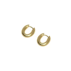 Josephine Ørepynt>Øreringer, Chunky Hoop Tiny forgylt