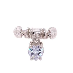 Rikke Harsheim Ringer>Ring, Bladring Med Hengende Sten