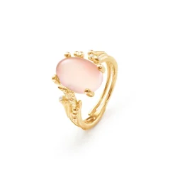 OLE LYNGGAARD COPENHAGEN Ringer>Ring, BoHo Rosenkvarts liten