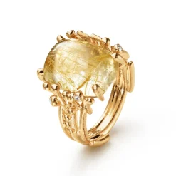 OLE LYNGGAARD COPENHAGEN Ringer>Ring, BoHo Rutilkvarts medium