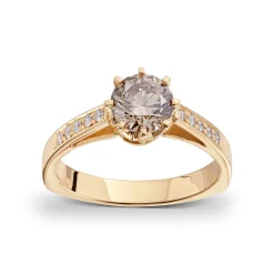 David-Andersen Ringer>Ring, Champagnefarget diamant 1,06 ct