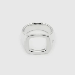 Tom Wood Herre>Ring, Cushion Open