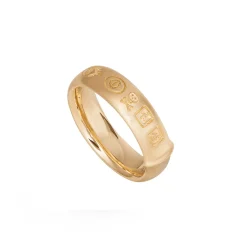 OLE LYNGGAARD COPENHAGEN Herre>Ring, Julius Stamps gult gull - Herre