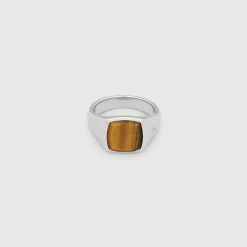 Tom Wood Herre>Ring, Kay Tiger Eye