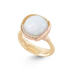 OLE LYNGGAARD COPENHAGEN Ringer>Ring, Lotus Str. 3 Opal