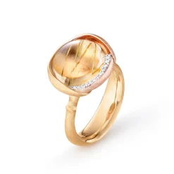 OLE LYNGGAARD COPENHAGEN Ringer>Ring, Lotus Str 3. Rutilkvarts