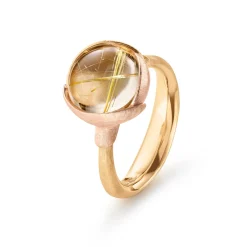 OLE LYNGGAARD COPENHAGEN Ringer>Ring, Lotus Str. 2 Rutilkvarts