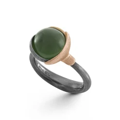 OLE LYNGGAARD COPENHAGEN Ringer>Ring, Lotus Str. 2 Serpentin oksidert sølv
