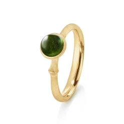 OLE LYNGGAARD COPENHAGEN Ringer>Ring, Lotus Tiny Str. 0 Grønn Turmalin