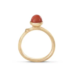 OLE LYNGGAARD COPENHAGEN Ringer>Ring, Lotus Tiny Str. 0 Rød Korall
