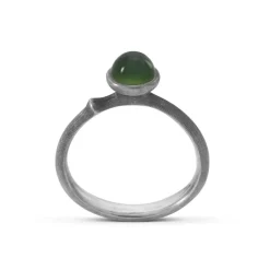 OLE LYNGGAARD COPENHAGEN Ringer>Ring, Lotus Tiny Str. 0 Serpentin oksidert sølv