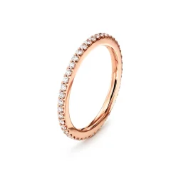OLE LYNGGAARD COPENHAGEN Ringer>Ring, Love Band rett rosègull