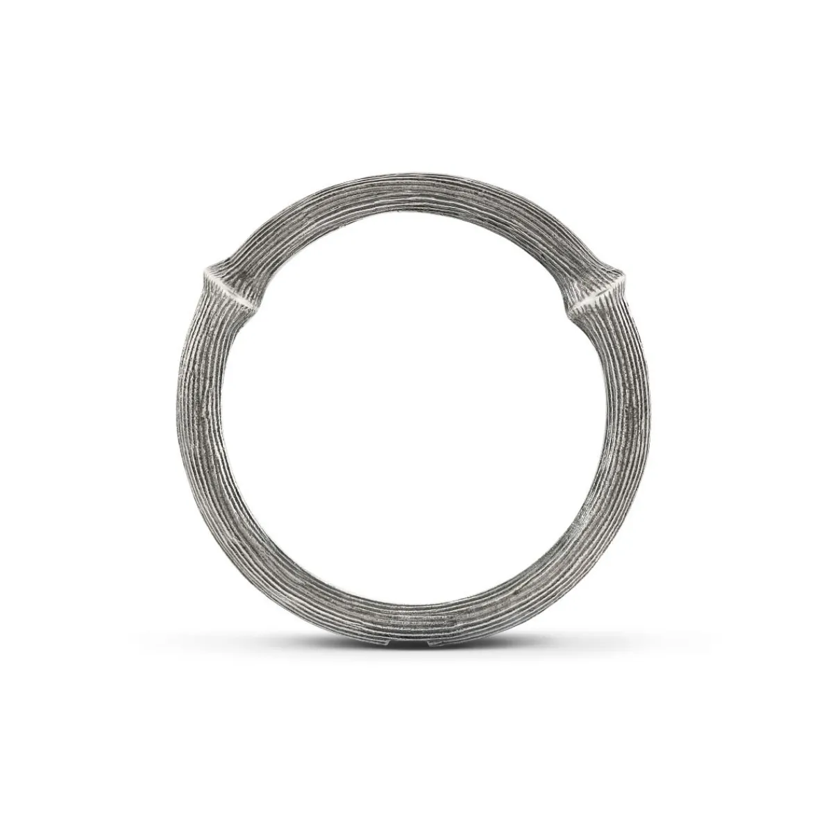 OLE LYNGGAARD COPENHAGEN Ringer>Ring, Nature Nr. 2 Oksidert sølv
