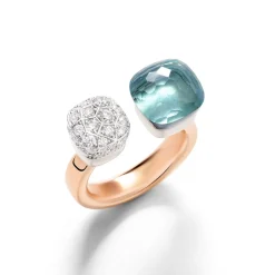Pomellato Ringer>Ring, Nudo Toi Et Moi - Sky blue topas og diamanter