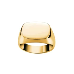 David-Andersen Herre|Ringer>Ring, Signet rektangulær gult gull