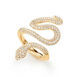 OLE LYNGGAARD COPENHAGEN Ringer>Ring, Snakes pavért medium
