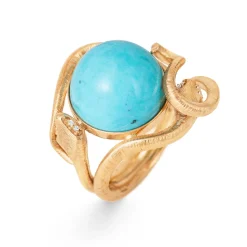 OLE LYNGGAARD COPENHAGEN Ringer>Ring, Snakes Turkis