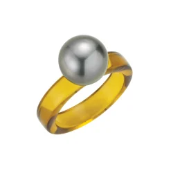 Gellner Ringer>Ring, Tahitiperle Khaki