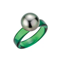 Gellner Ringer>Ring, Tahitiperle Smaragd