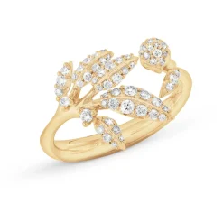 OLE LYNGGAARD COPENHAGEN Ringer>Ring, Winter Frost 0,31 ct liten gult gull