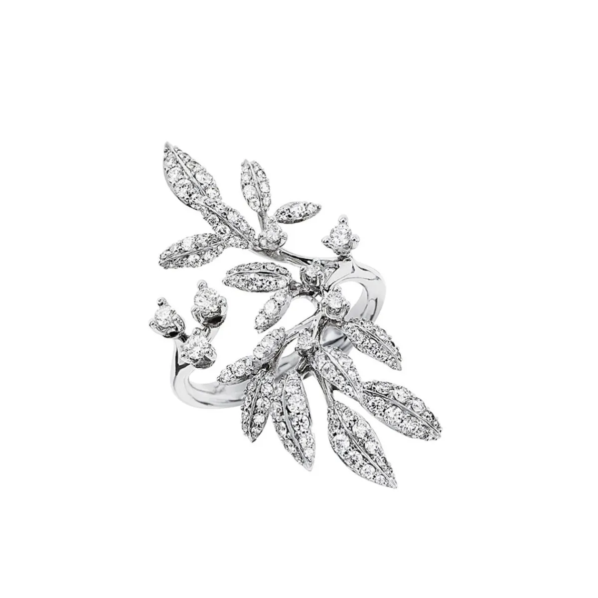 OLE LYNGGAARD COPENHAGEN Ringer>Ring, Winter Frost 1,05 ct stor hvitt gull