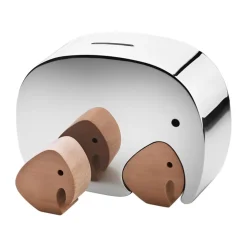 Georg Jensen Home Til Barnerommet>Sparebøsse, Moneyphant Med Tvillinger